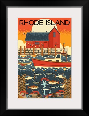 Rhode Island - Nautical Geometric