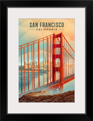 San Francisco, California - Lithograph - City Series