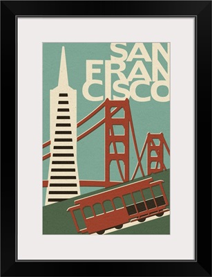 San Francisco, California, Woodblock