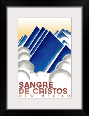 Sangre de Cristos, New Mexico - Geometric Mountain Peaks