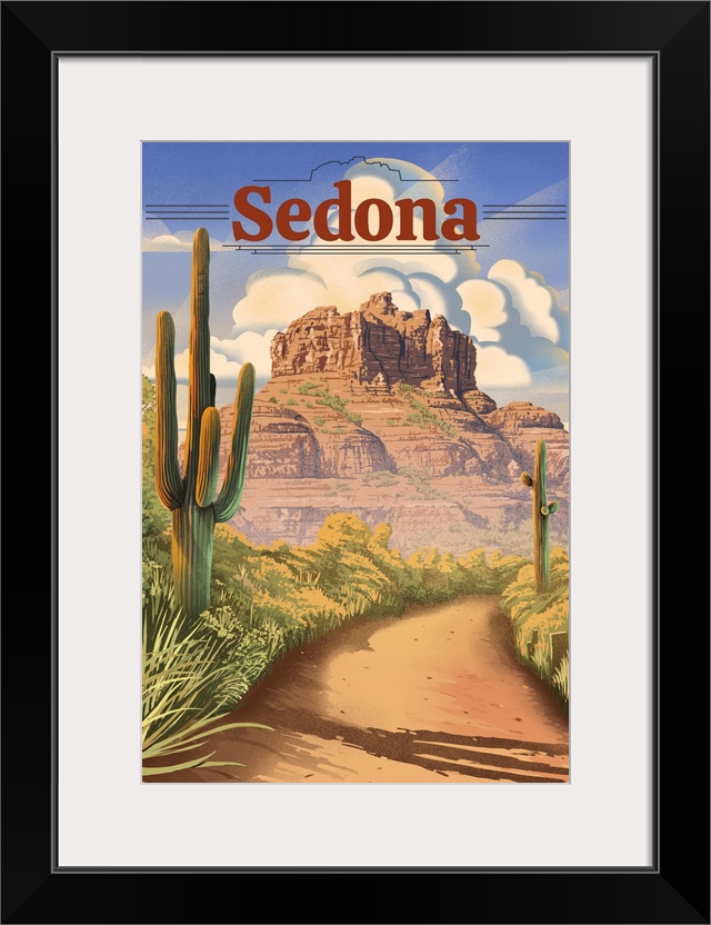 Sedona, Arizona - Bell Rock Lithograph