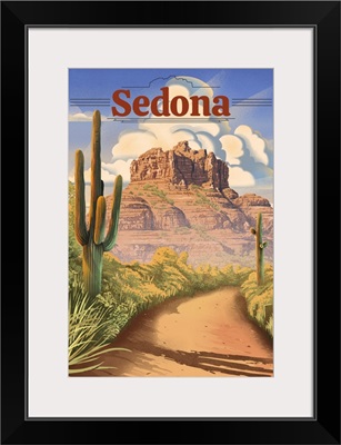 Sedona, Arizona - Bell Rock Lithograph