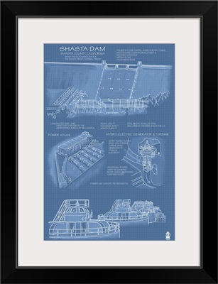 Shasta Dam, California, Blueprint