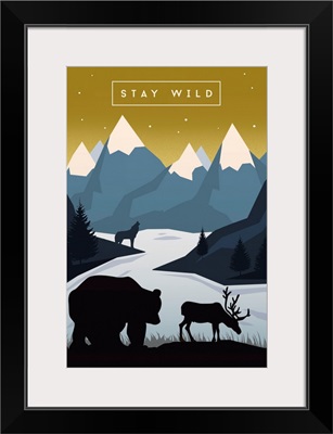 Stay Wild - Animal Silhouettes