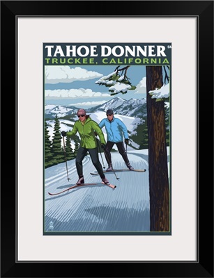 Truckee, California - Tahoe Donner: Retro Travel Poster