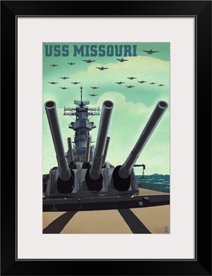 USS Missouri, Gun Battery