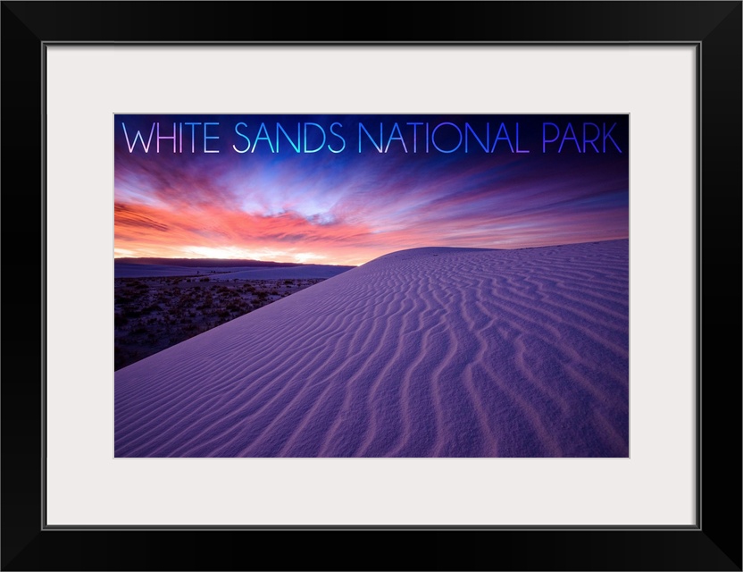 White Sands National Park, Dunes: Travel Poster