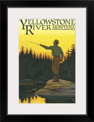 Yellowstone River, Montana, Fly Fishing Scene