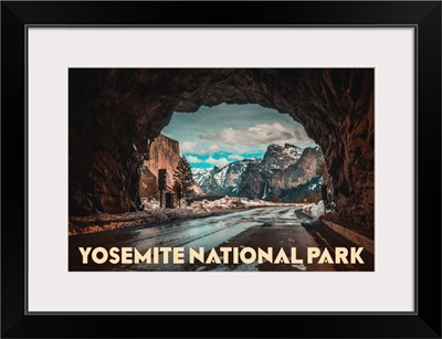 Yosemite National Park, Wawona Tunnel View: Travel Poster