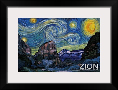 Zion National Park, Utah - Starry Night National Park Series