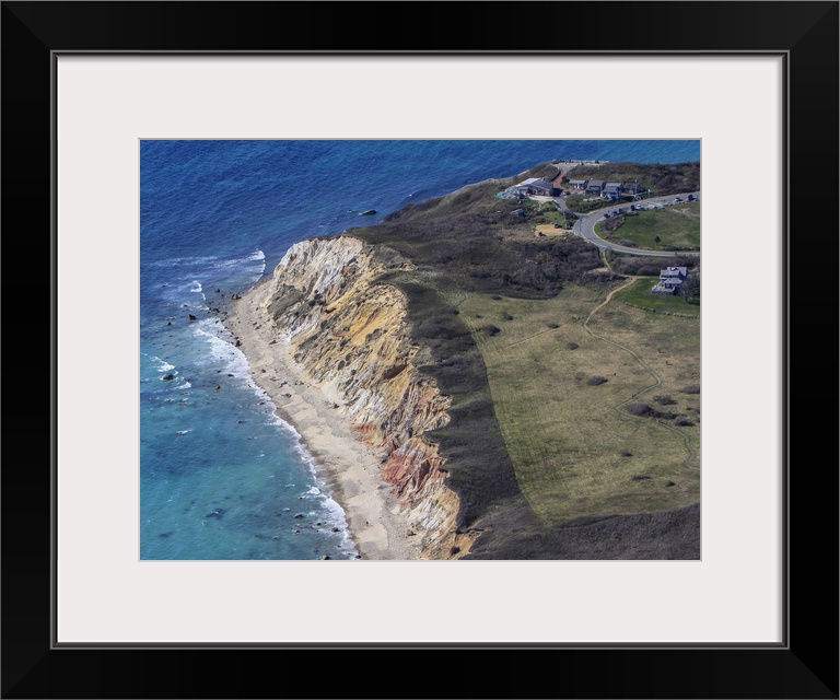 Aquinnah Cliffs, Martha's Vineyard, Massachusetts - Aerial Photograph