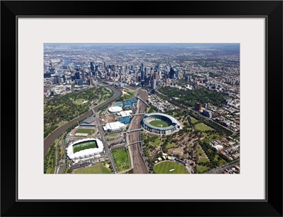 Australian Open Tennis Venues, Melbourne Park - Aerial Photograph