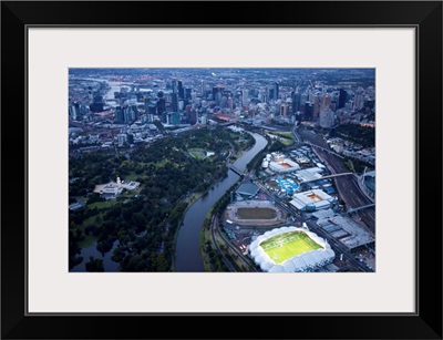 Australlian Open Tennis Venues, Melbourne Park - Aerial Photograph