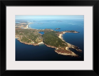 Bald Head And Small Point, Phippsburg, Maine, USA - Aerial Photograph