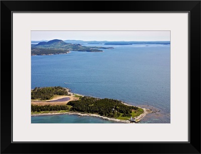 Bar Point And Little Cranberry Island, Cranberry Isles, Maine - Aerial Photograph