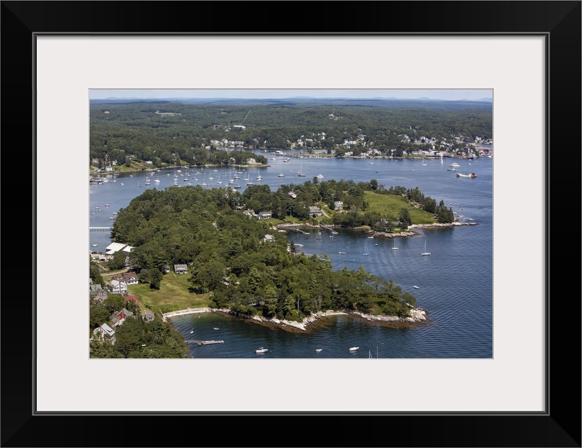 Boothbay Harbor, Maine, USA - Aerial Photograph