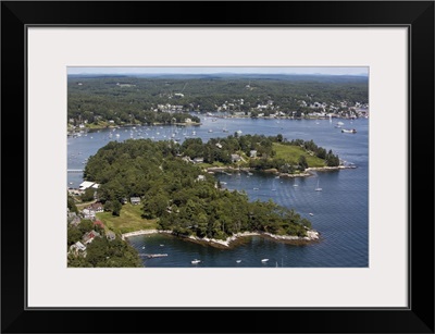 Boothbay Harbor, Maine, USA - Aerial Photograph