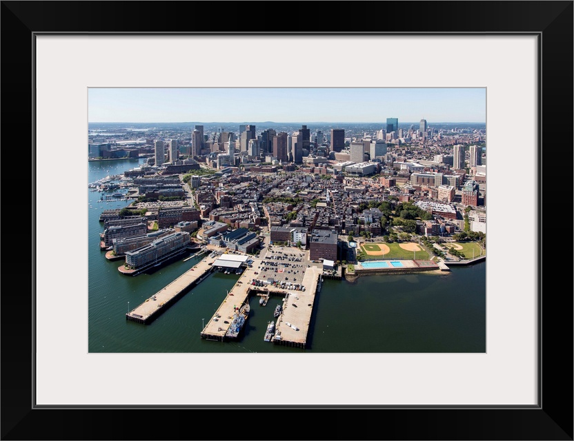 Boston North End, Massachusetts (MA) - Aerial Photograph