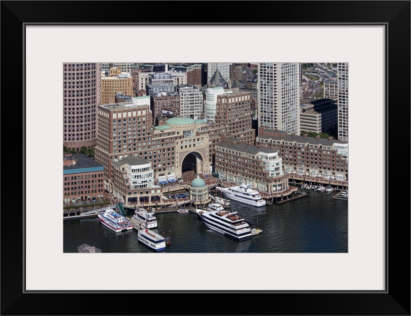 Boston Waterfront, Massachusetts - Aerial Photograph