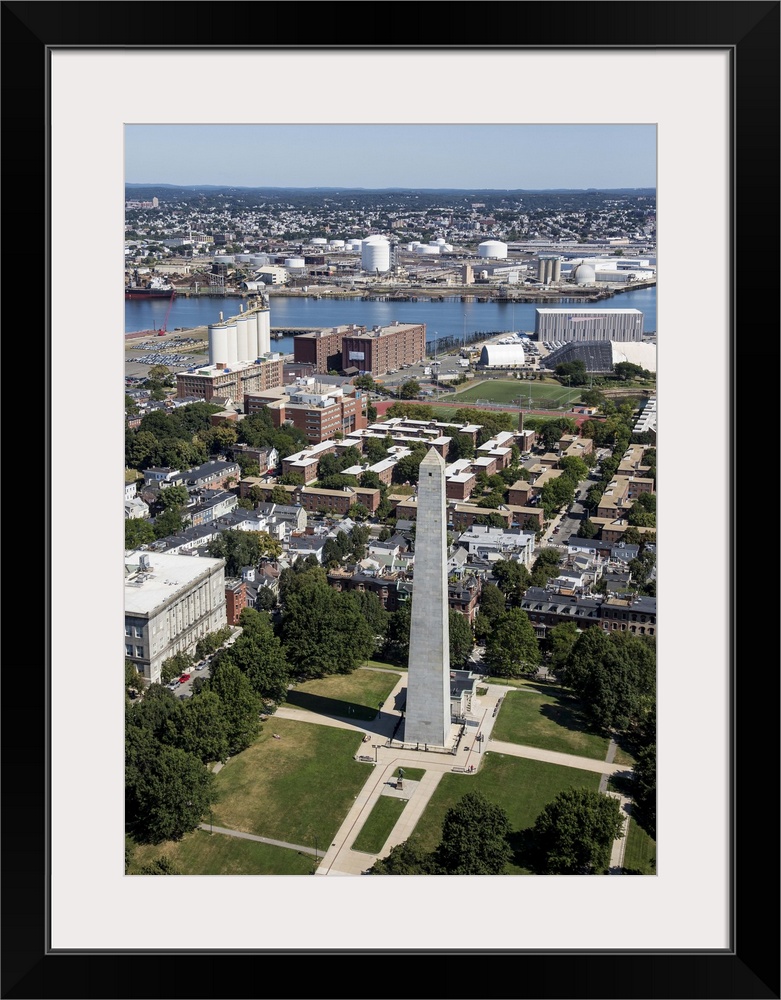 Bunker Hill Monument, Boston, Massachusetts - Aerial Photograph