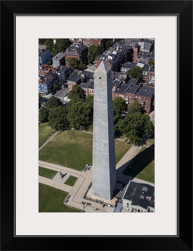 Bunker Hill Monument, Boston, Massachusetts - Aerial Photograph