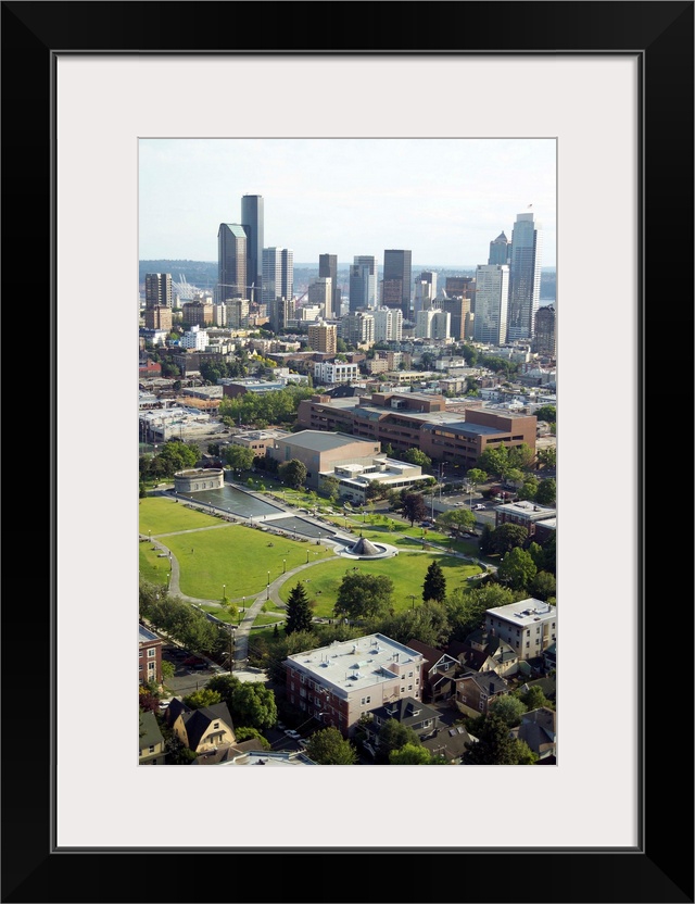 Cal Anderson Park, Capitol Hill Neighborhood, Seattle, WA - Aerial Photograph