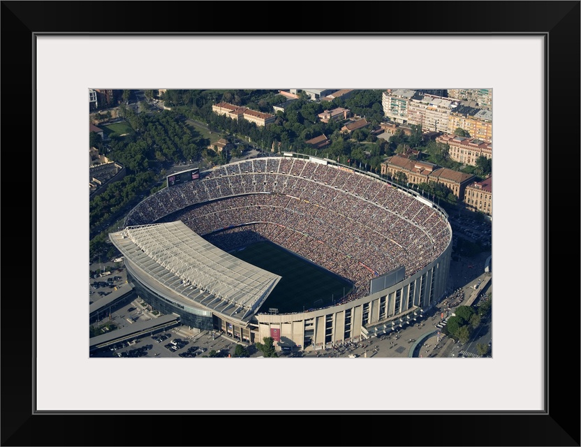 Camp Nou Stadium, Barcelona, Spain - Aerial Photograph