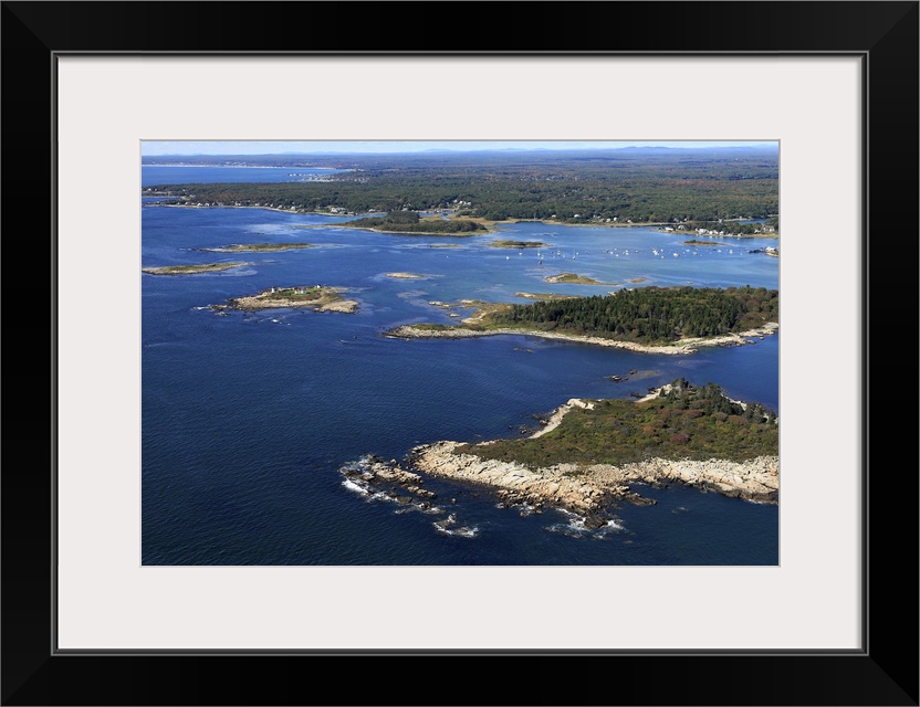 Cape Porpoise Harbor, Kennebunkport, Maine, USA - Aerial Photograph