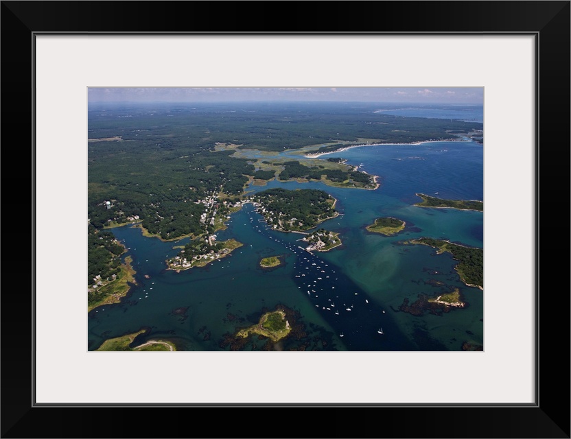 Cape Porpoise Harbor, Kennebunkport, Maine, USA - Aerial Photograph