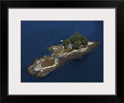Casco Bay Islands, Portland, Maine, USA - Aerial Photograph
