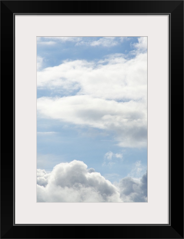 Cirrocumulus Clouds Above Stratocumulus Clouds - Aerial Photograph