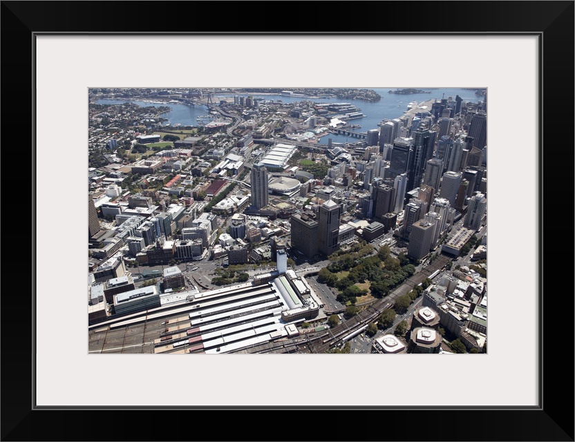 City center, Central Station, Sydney, Australia - Aerial Photograph