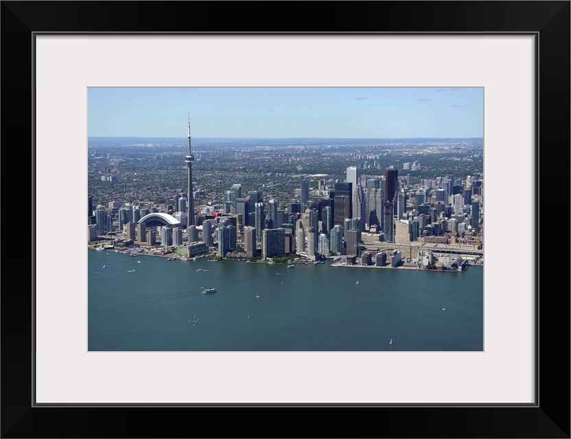 City Skyline August 2012, Toronto, Canada - Aerial Photograph