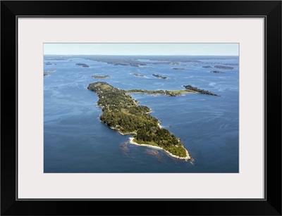 Cliff Island, Portland, Maine, USA - Aerial Photograph