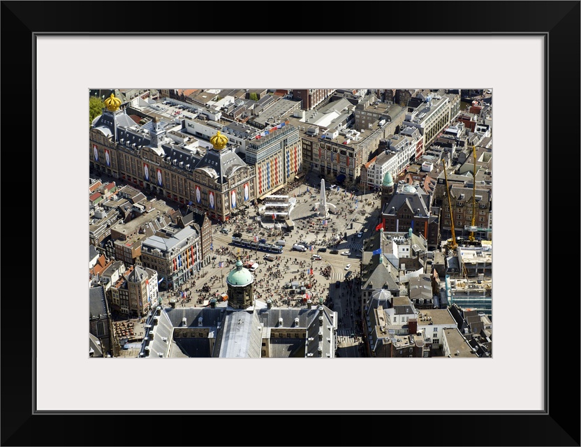 Dam Square, Amsterdam - Aerial Photograph