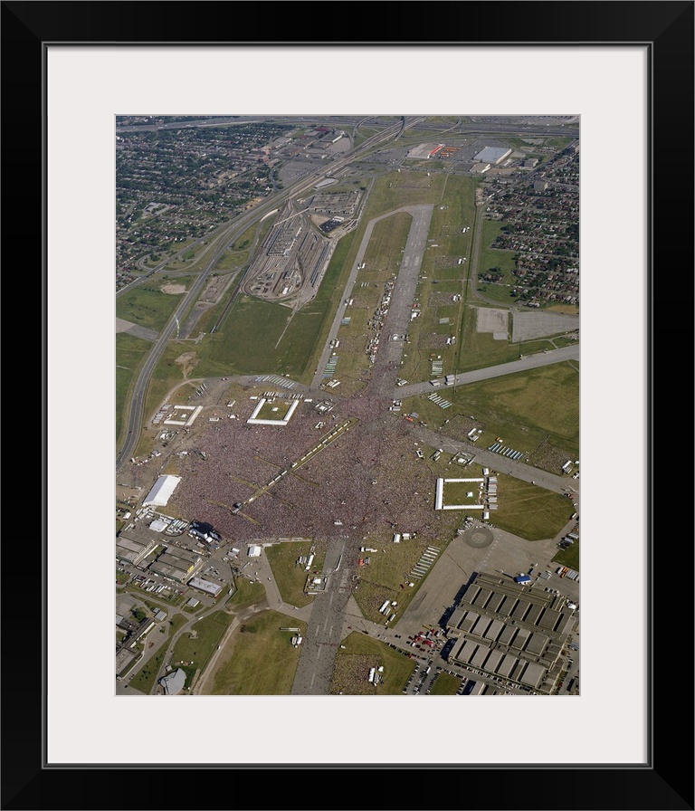 Downsview Airport SARS Concert, Downsview, Canada - Aerial Photograph