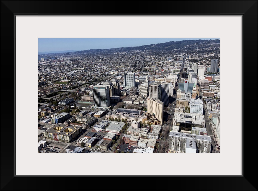 Downtown Oakland, San Francisco Bay Area, California, USA - Aerial Photograph