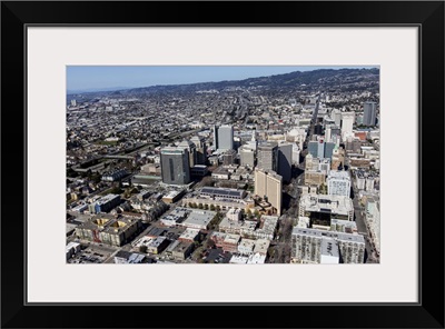 Downtown Oakland, San Francisco Bay Area, California, USA - Aerial Photograph