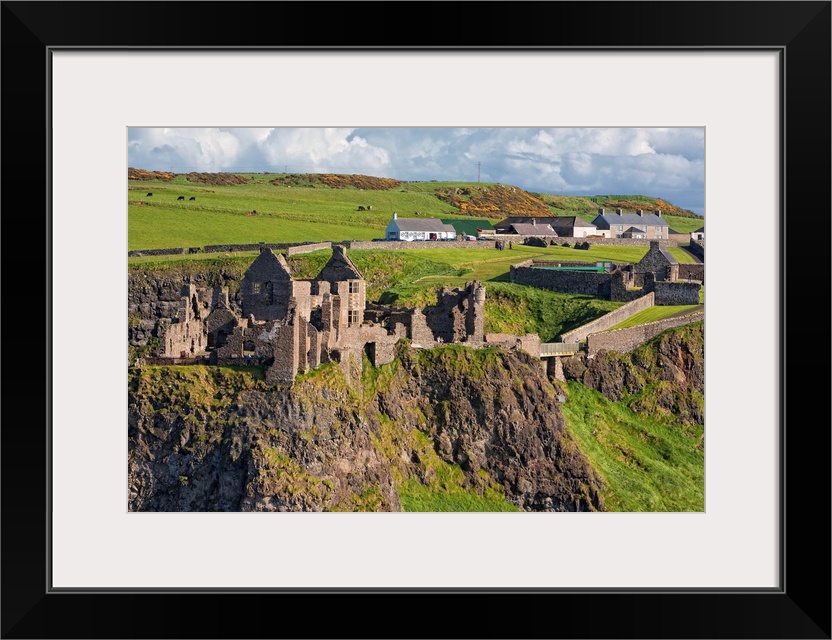 Dunluce Castle, Bushmills, Northern Ireland - Aerial Photograph