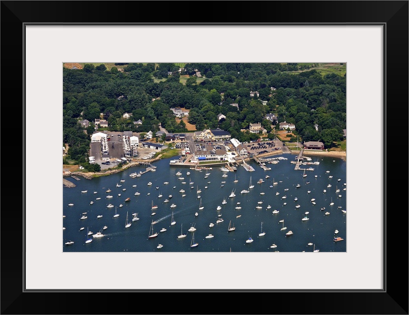 Duxbury Harbor And Downtown Duxbury, Massachusetts - Aerial Photograph