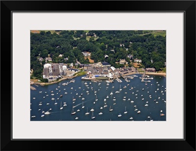 Duxbury Harbor And Downtown Duxbury, Massachusetts - Aerial Photograph