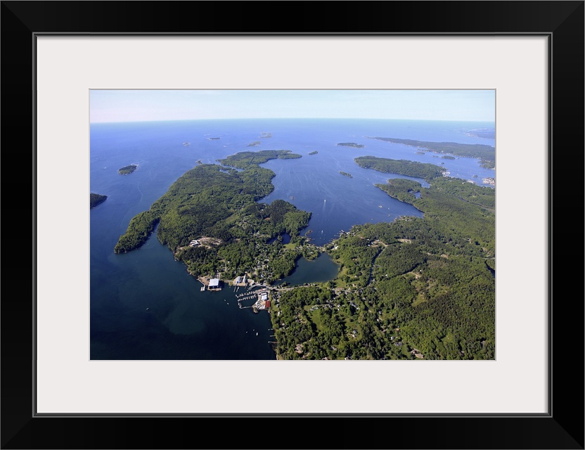 East Boothbay And Ocean Point, East Boothbay, Maine - Aerial Photograph