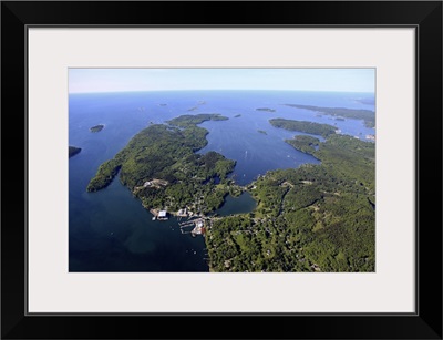 East Boothbay And Ocean Point, East Boothbay, Maine - Aerial Photograph