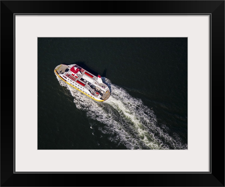 Ferry, Down East, Maine, USA - Aerial Photograph