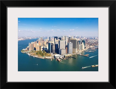 Financial District In Lower Manhattan, New York City - Aerial Photograph