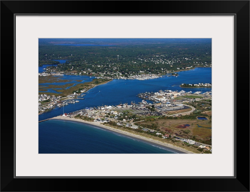 Galilee And Salty Brine Beach, Point Judith, Rhode Island - Aerial Photograph