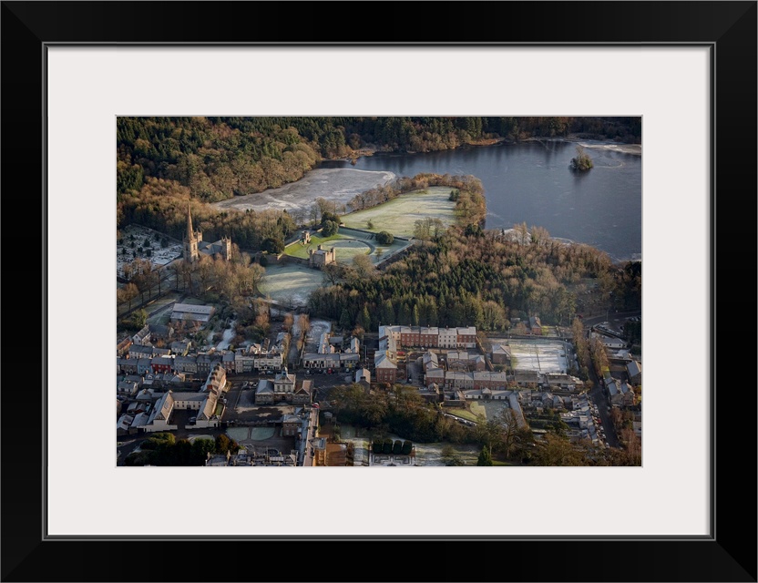 Hillsborough Frost, Hillsborough, Northern Ireland, UK - Aerial Photograph