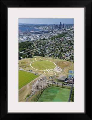 Jefferson Park, Beacon Hill Neighborhood, WA, USA - Aerial Photograph