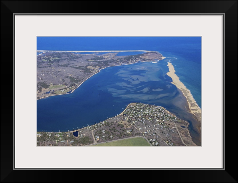 Katama Bay, Norton Point, Martha's Vineyard, MA, USA - Aerial Photograph