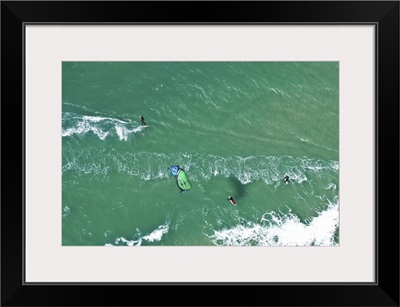 Kitesurfing, Tel Aviv, Israel - Aerial Photograph